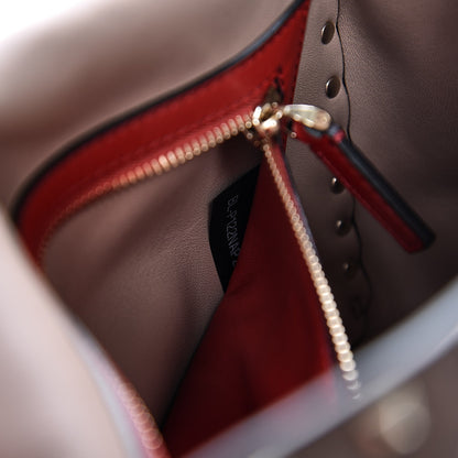 Valentino Garavani Lambskin Medium Rockstud Spike Shoulder Bag Poudre 6 of 8