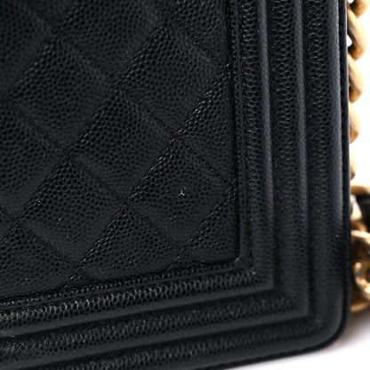 Chanel Caviar Quilted Medium Boy Flap Black 18 of 18