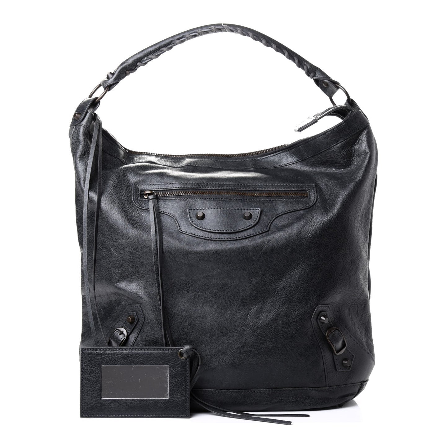 Agneau Classic Hardware Day Hobo Anthracite