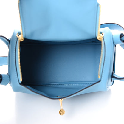 Hermes Swift Mini Lindy 20 Bleu Du Nord 4 of 9