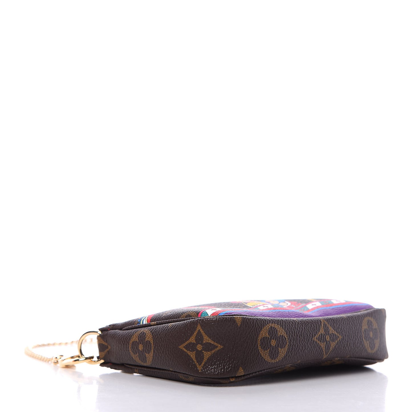 Monogram 2020 Christmas Animation Bumper Cars Mini Pochette Accessories Coquelicot