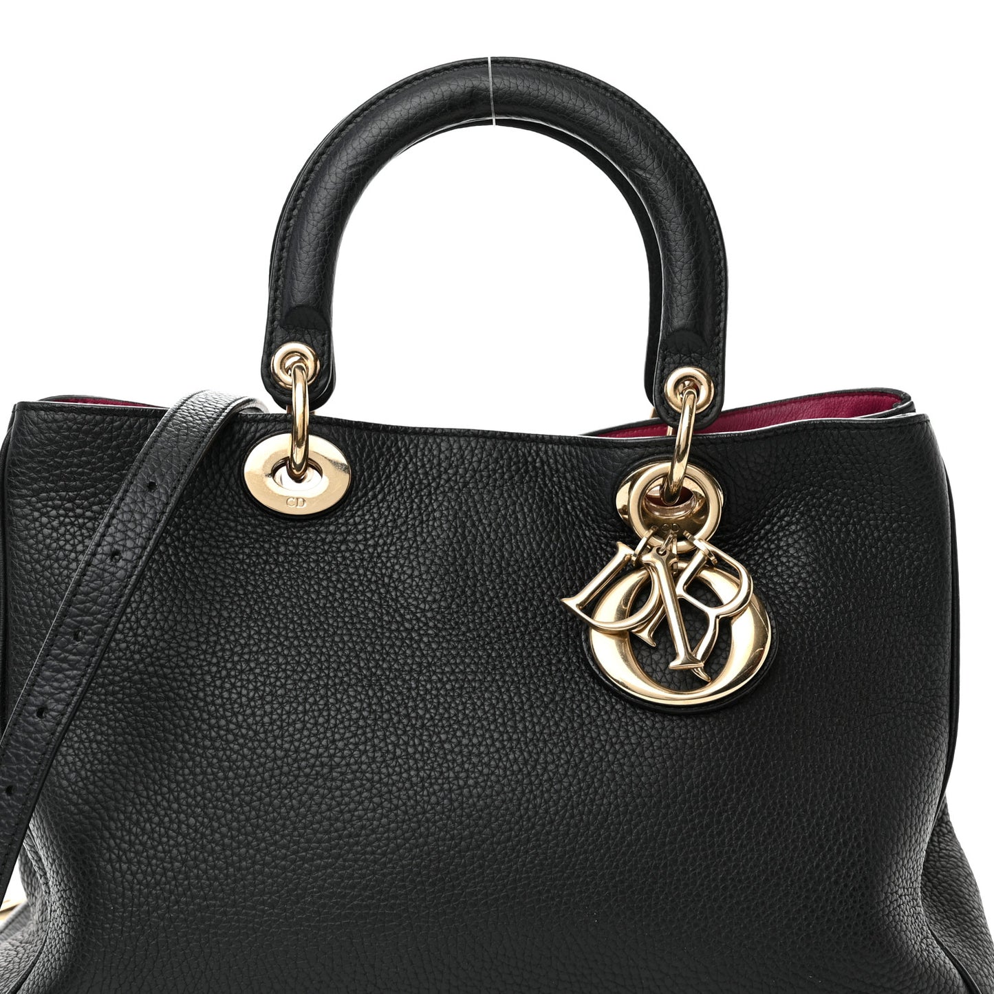 Bullcalf Medium Diorissimo Tote Black