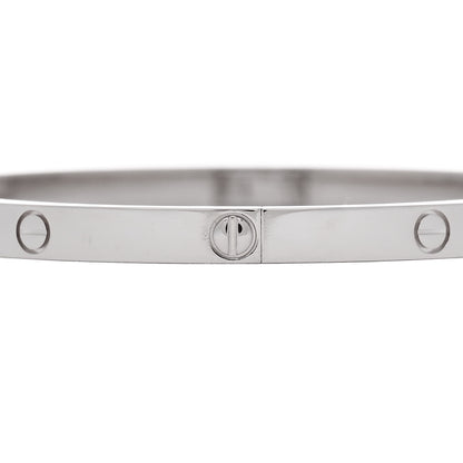 Cartier 18K White Gold Small LOVE Bracelet 16 4 of 6