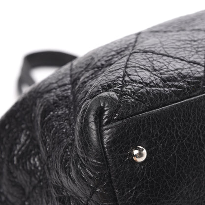 Chanel Glazed Calfskin Large On The Road Tote Black 8 of 17