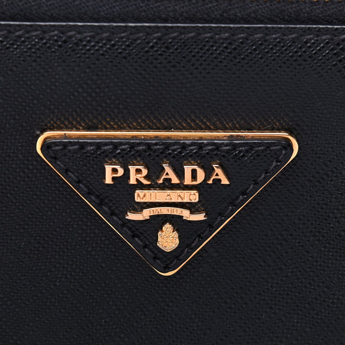 Saffiano Small Galleria Double Zip Tote Black