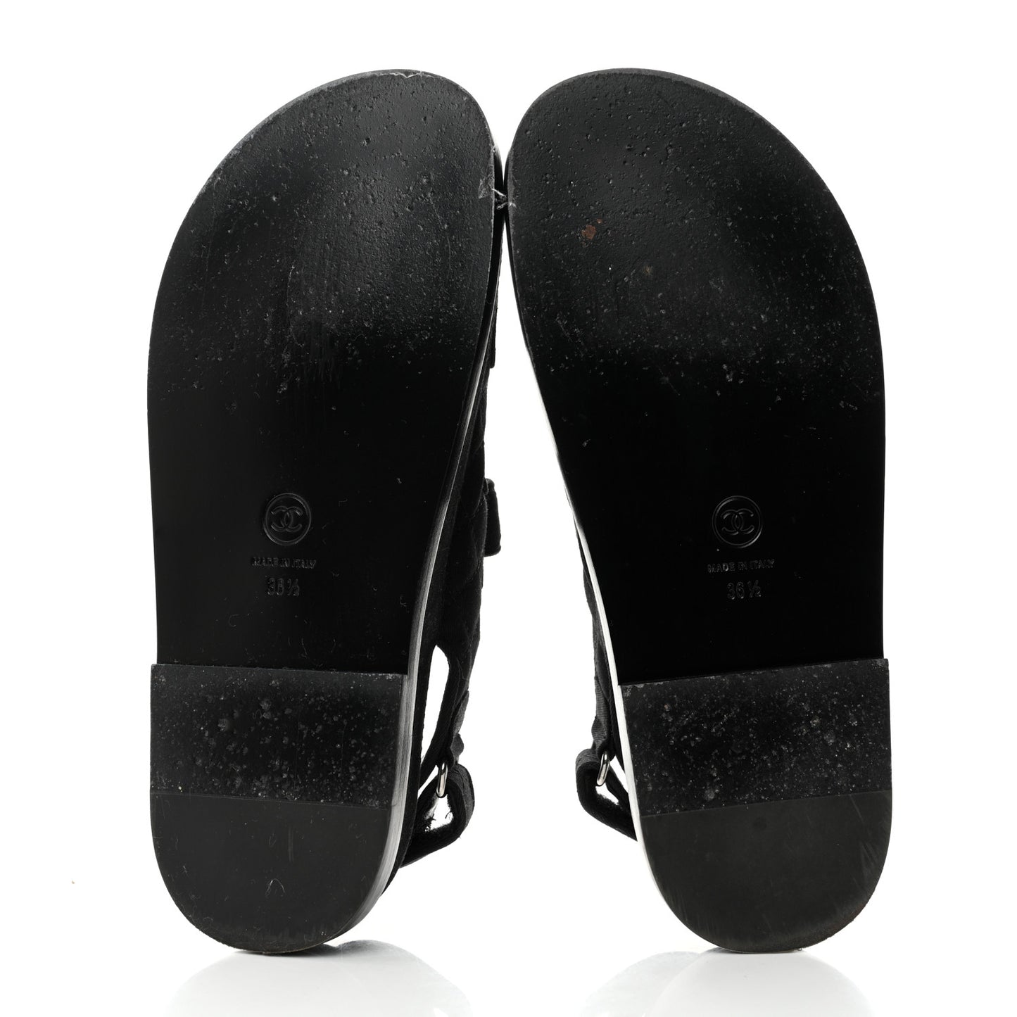 Mixed Fibers Velcro Dad Sandals 36.5 Black