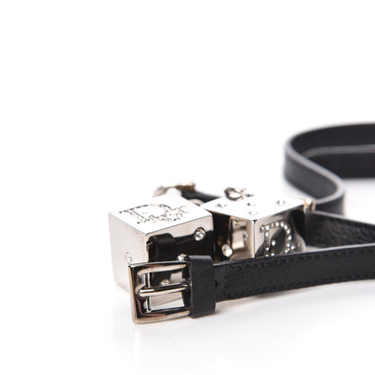 Christian Dior Calfskin Gambler Dice Belt Black 8 of 8