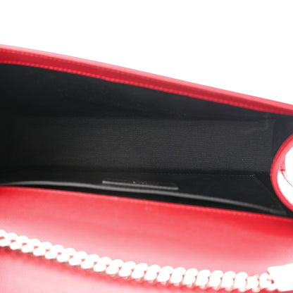 Saint Laurent Grain De Poudre Medium Monogram Kate Satchel Red 10 of 11