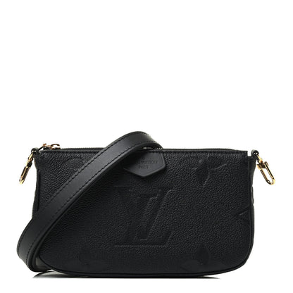 Louis Vuitton Empreinte Monogram Giant Multi Pochette Accessories Large Pochette Black 1 of 4