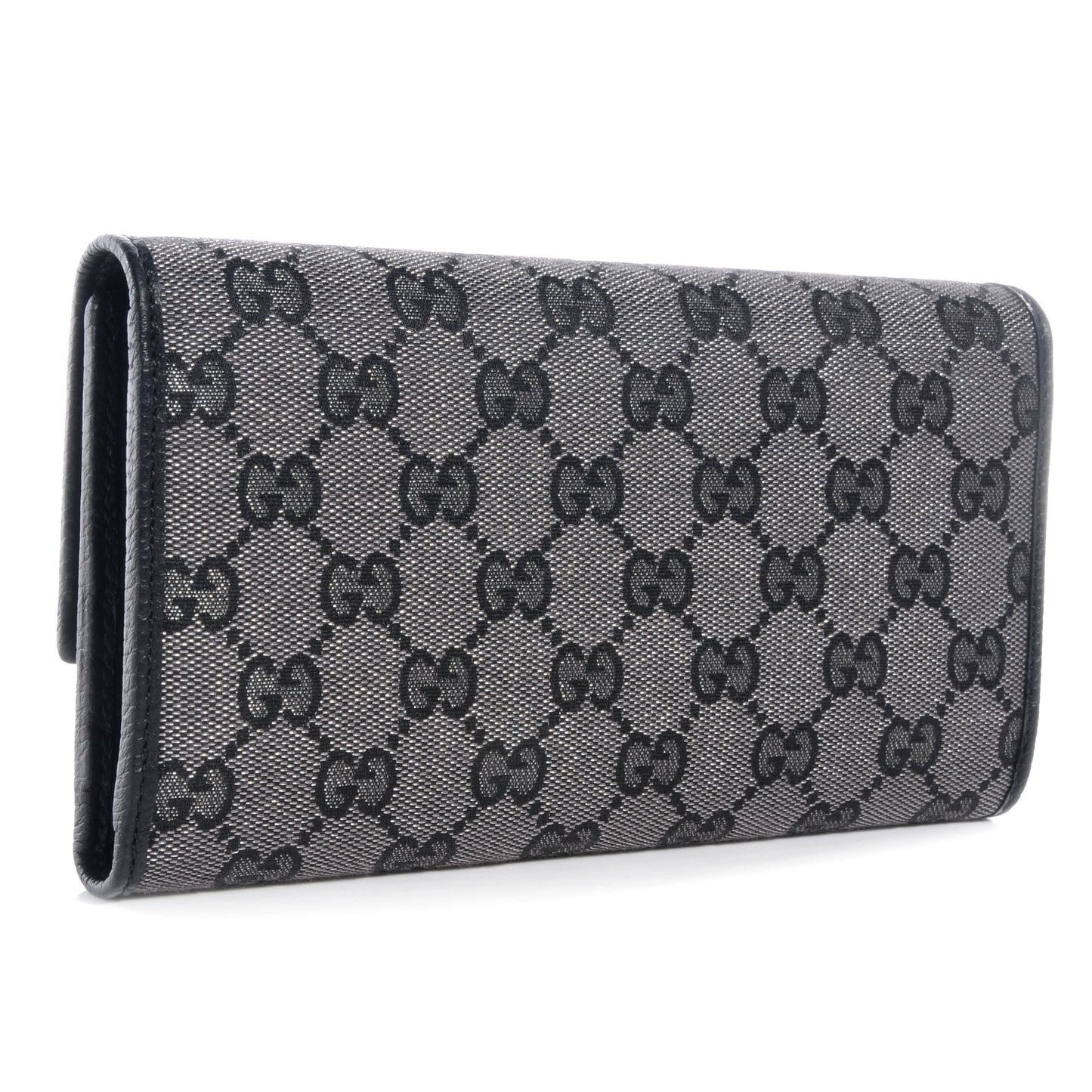Signature Monogram Continental Wallet Black