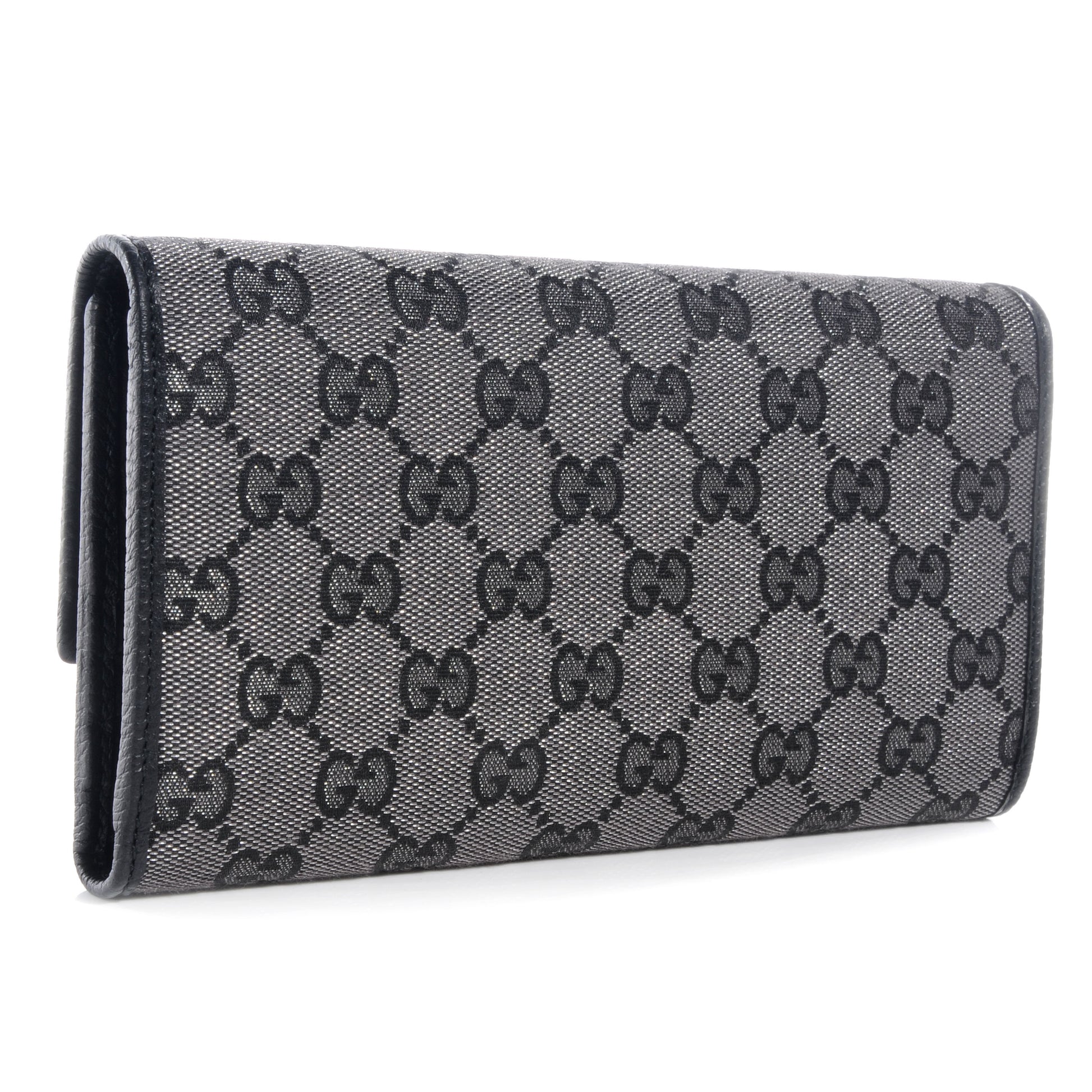 Gucci Signature Monogram Continental Wallet Black 3 of 7