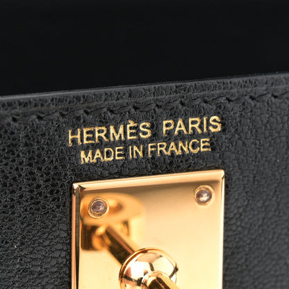 Hermes Chevre Chamkila Mini Kelly Sellier 20 Black 6 of 11