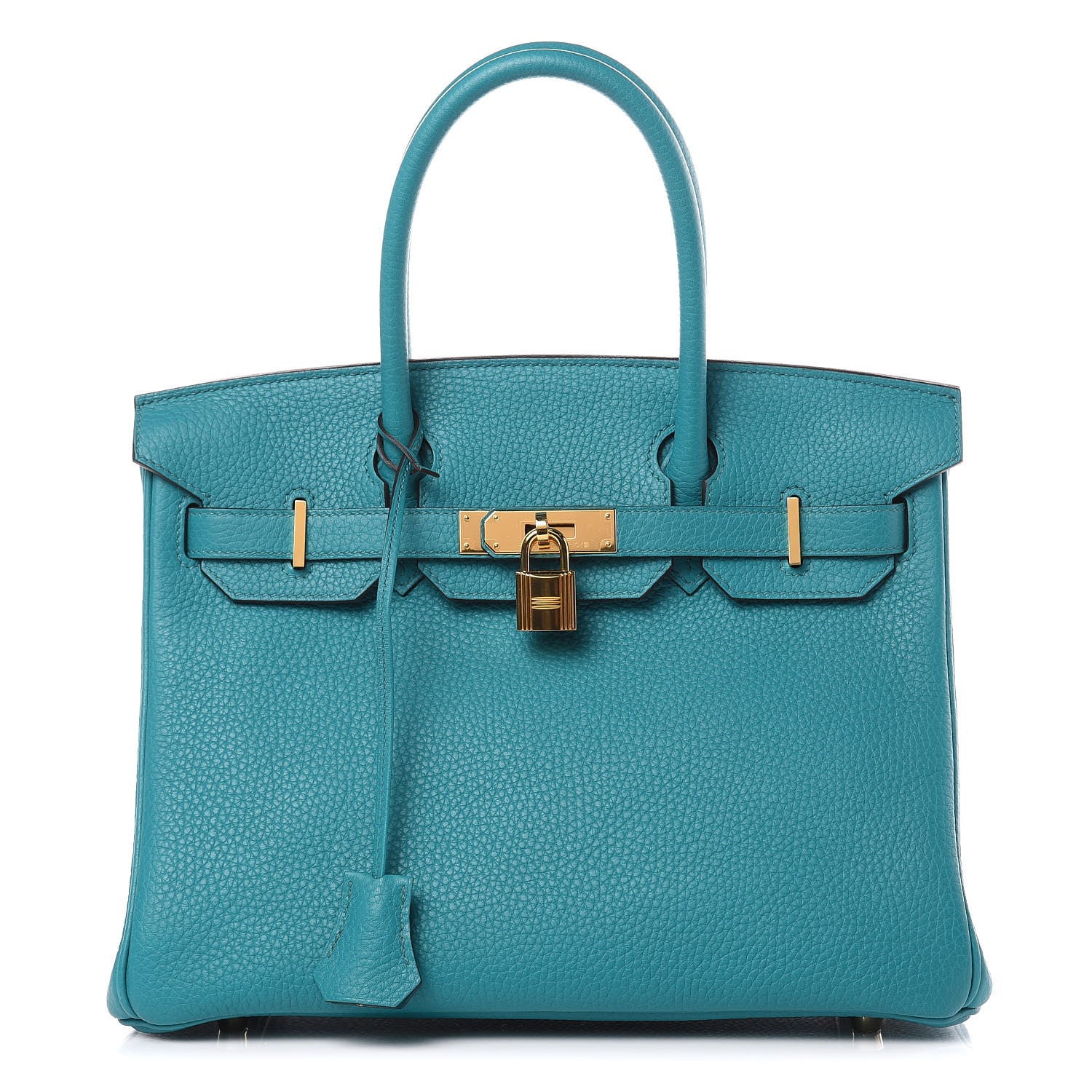 Hermes Taurillon Clemence Birkin 30 Bleu Paon 1 of 31