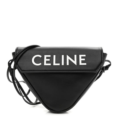 Celine Smooth Calfskin Triangle Crossbody Bag Black 1 of 11
