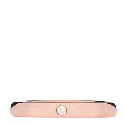 Tiffany 18K Rose Gold Diamond Elsa Peretti Band Ring 50 5.5 1 of 5
