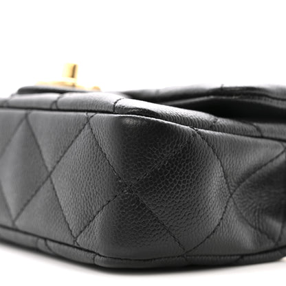 Chanel Caviar Quilted Mini Sweetheart Rectangular Flap Black 10 of 11