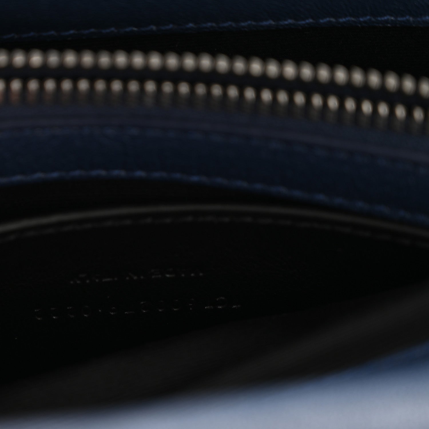 Saint Laurent Sheepskin Matelasse Chevron Monogram Medium College Bag Navy 7 of 15