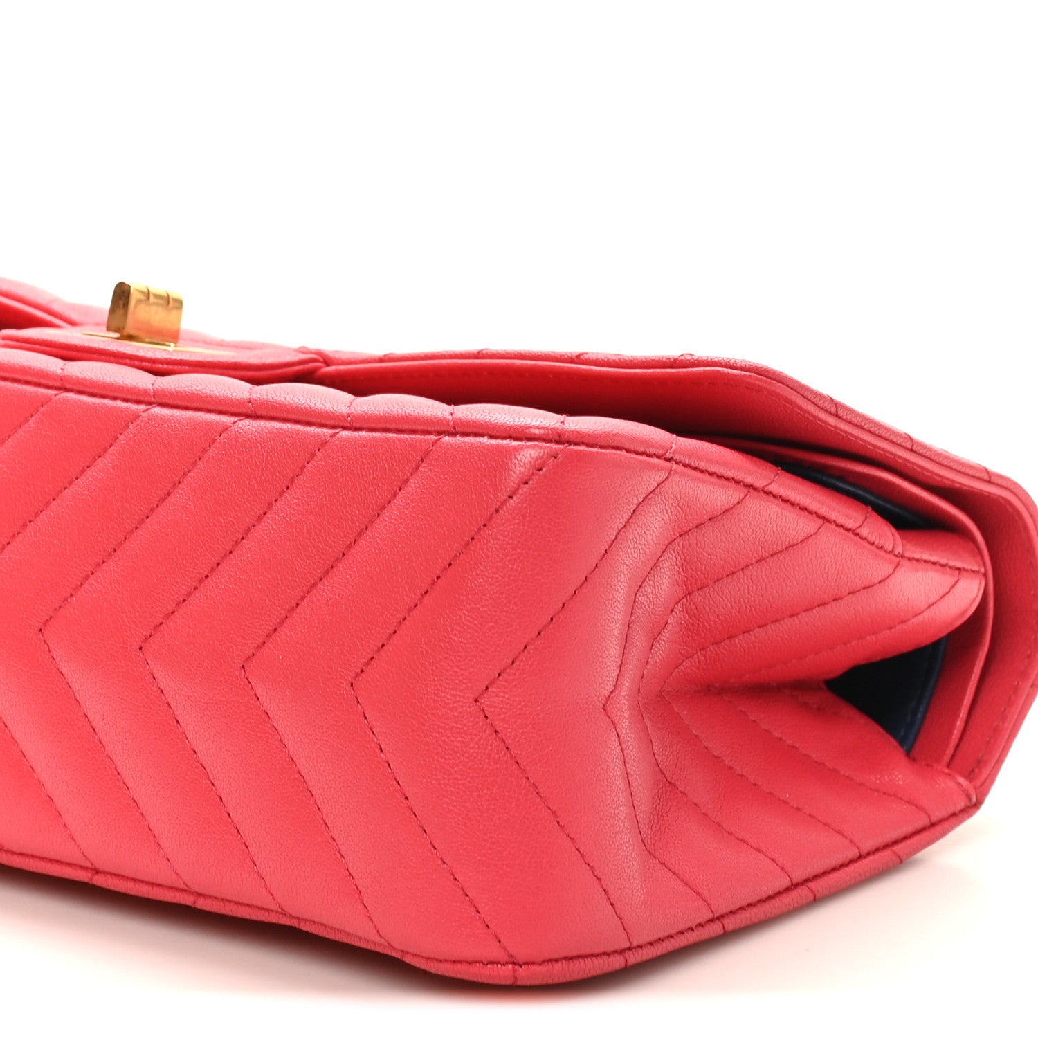 Chanel Sheepskin Chevron Quilted 2.55 Reissue 225 Flap Dark Pink 10 of 11