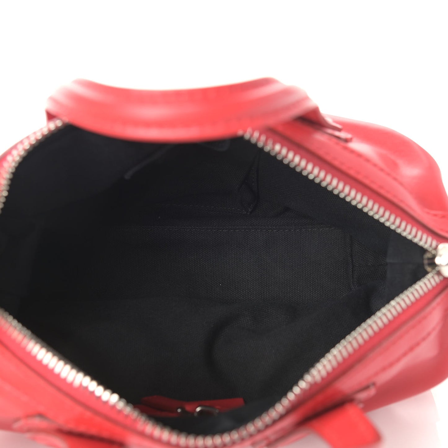 Calfskin Micro Nightingale Logo Strap Red