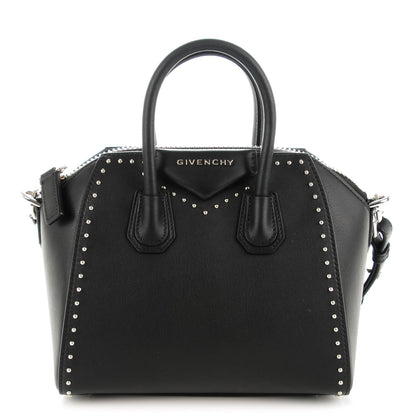 Givenchy Smooth Calfskin Mini Studded Antigona Black 1 of 7