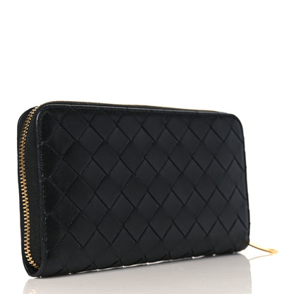Bottega Veneta Nappa Intrecciato Zip Around Wallet Black 3 of 6