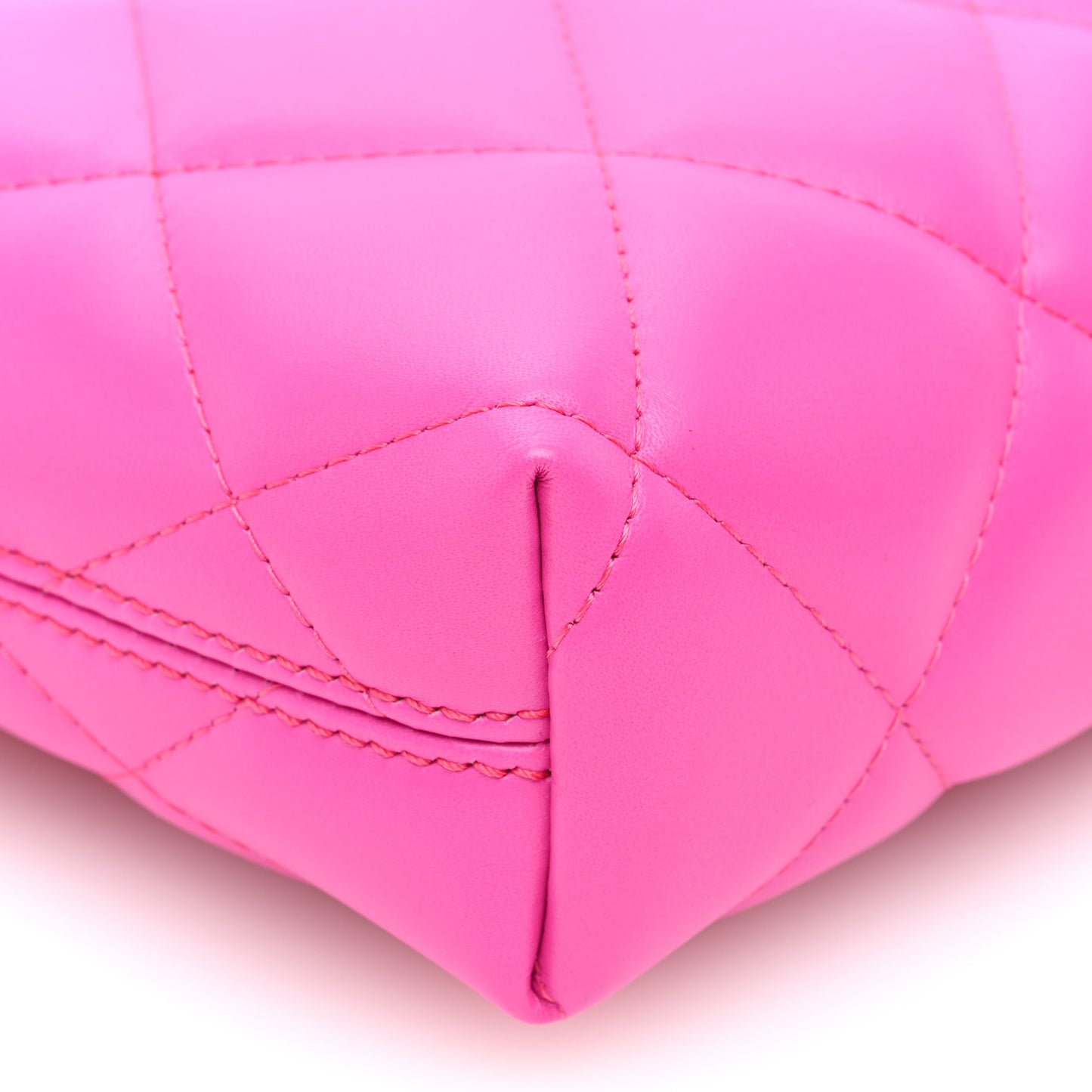Nappa Calfskin Quilted XS Touch B Camera Shoulder Bag Fuchsia