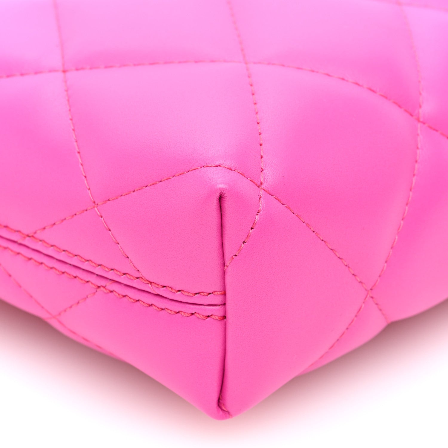 Balenciaga Nappa Calfskin Quilted XS Touch B Camera Shoulder Bag Fuchsia 8 of 9