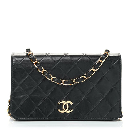 Chanel Lambskin Quilted Small Single Flap Black 1 of 4
