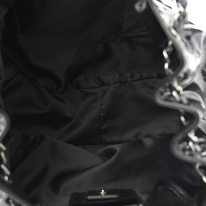Chanel Patent Camellia Shoulder Bag Black 5 of 12