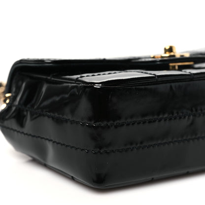 Chanel Patent Quilted Mini Chocolate Bar Flap Black 9 of 11