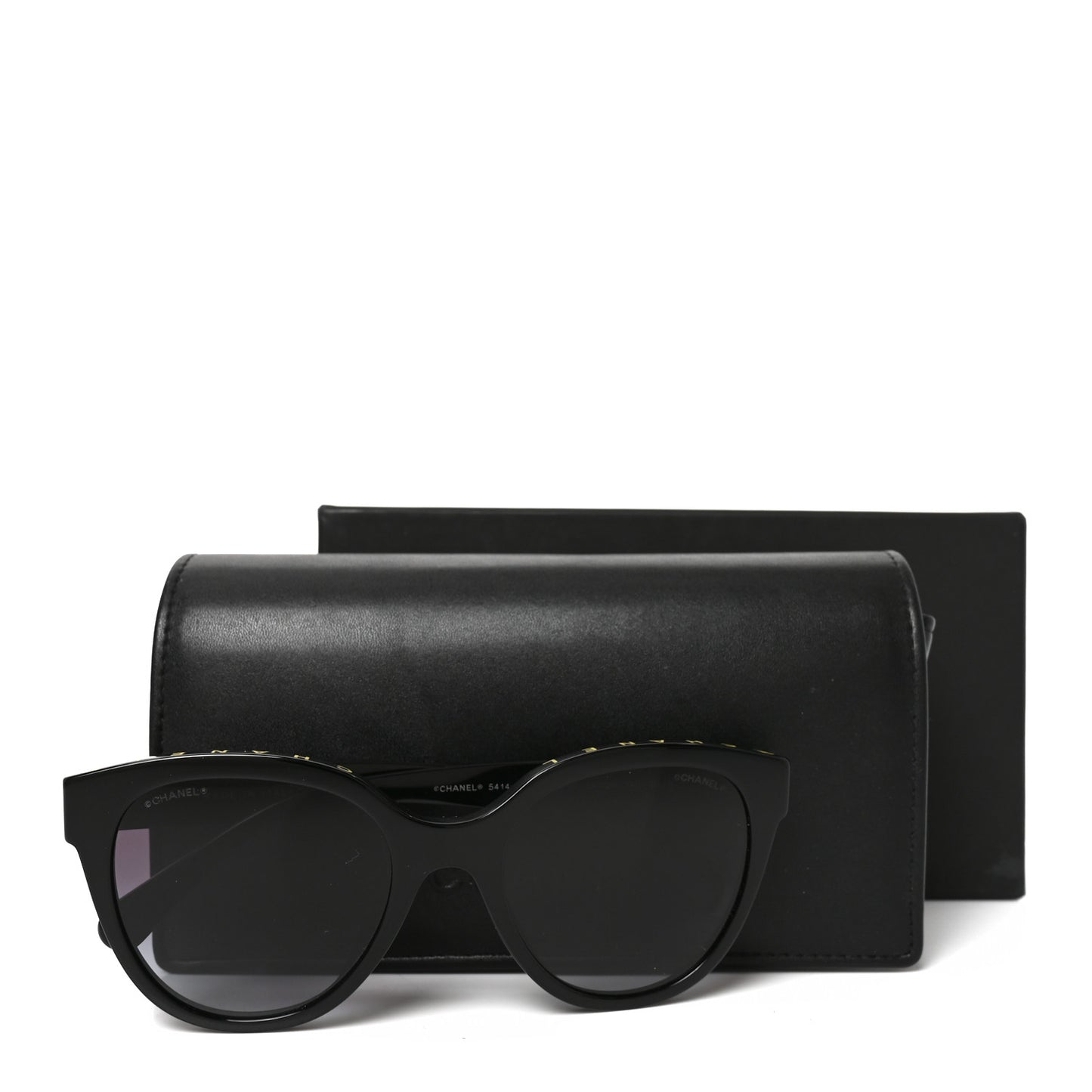 Acetate CC Butterfly Sunglasses 5414-A Black Yellow