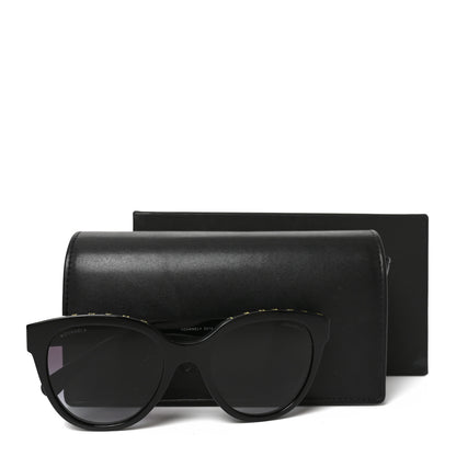 Chanel Acetate CC Butterfly Sunglasses 5414-A Black Yellow 7 of 7