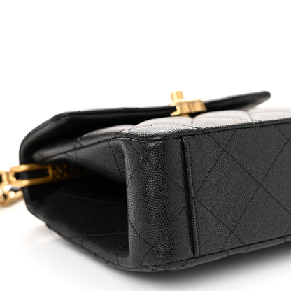 Chanel Caviar Quilted 31 Rue Cambon Mini Top Handle Flap Black 9 of 11