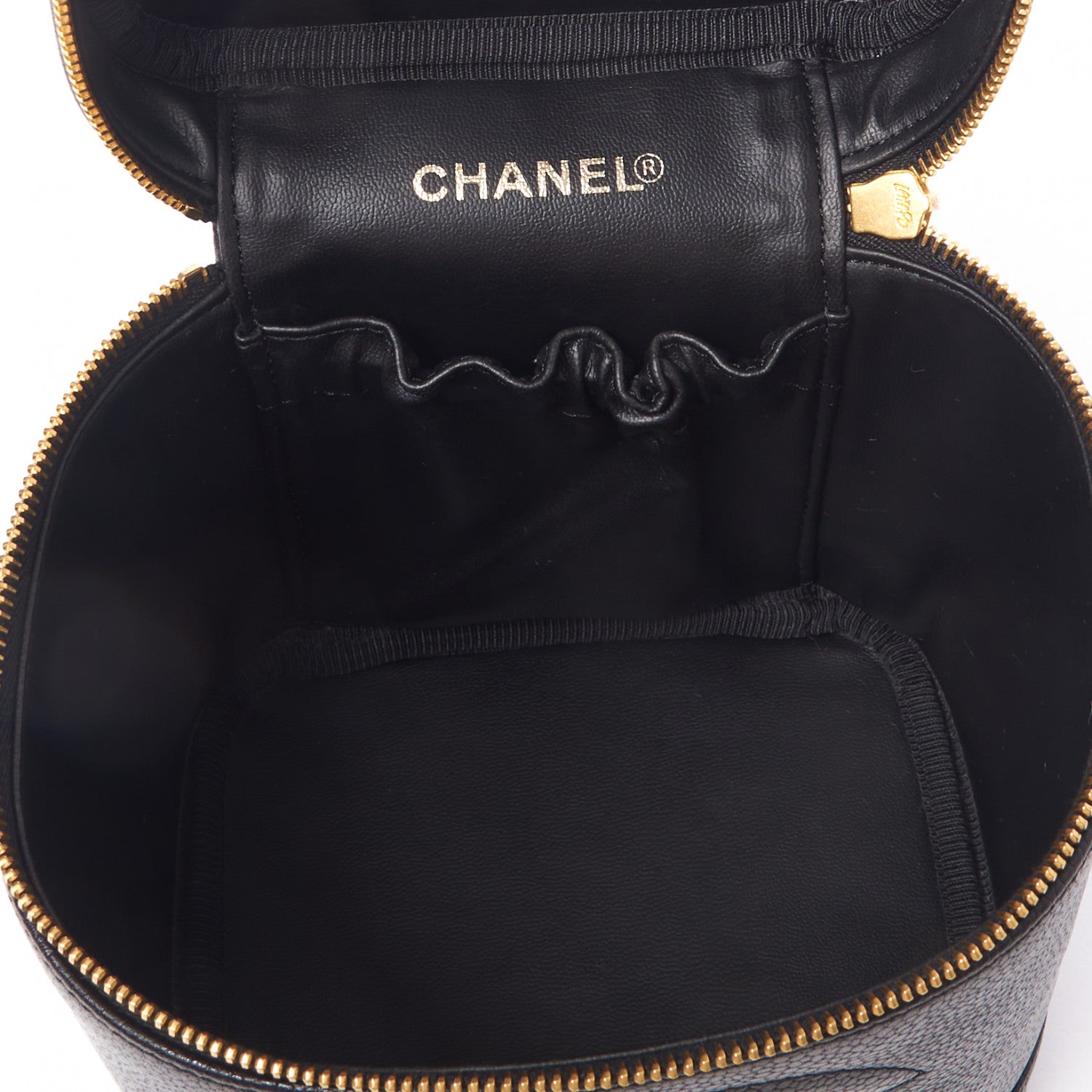 Chanel Caviar Vanity Cosmetic Case Black 4 of 9