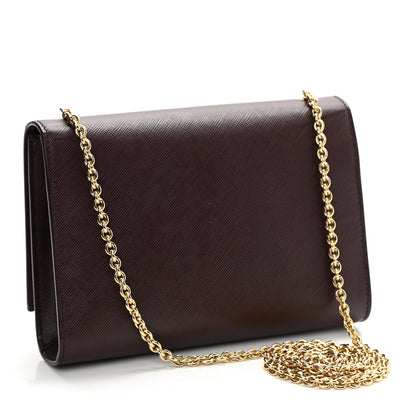 Salvatore Ferragamo Calfskin Mini Miss Vara Bow Chain Bag Plum 3 of 9