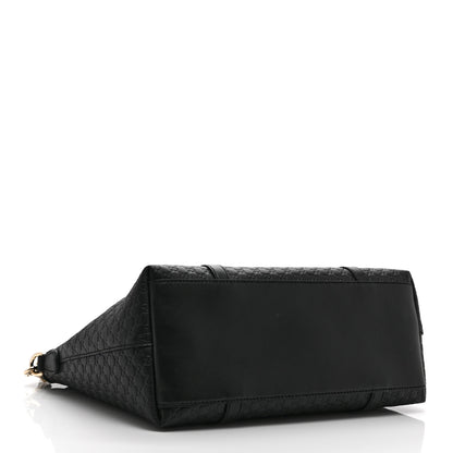 Gucci Soft Microguccissima Small Zippered Satchel Black 4 of 11