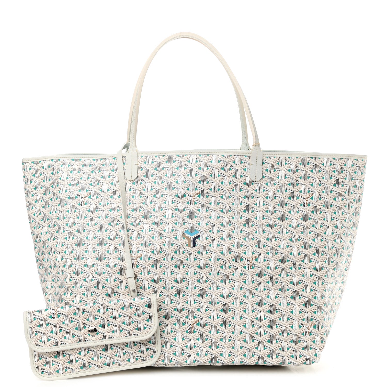 Goyard Goyardine Saint Louis Claire Voie GM White Opaline 1 of 11