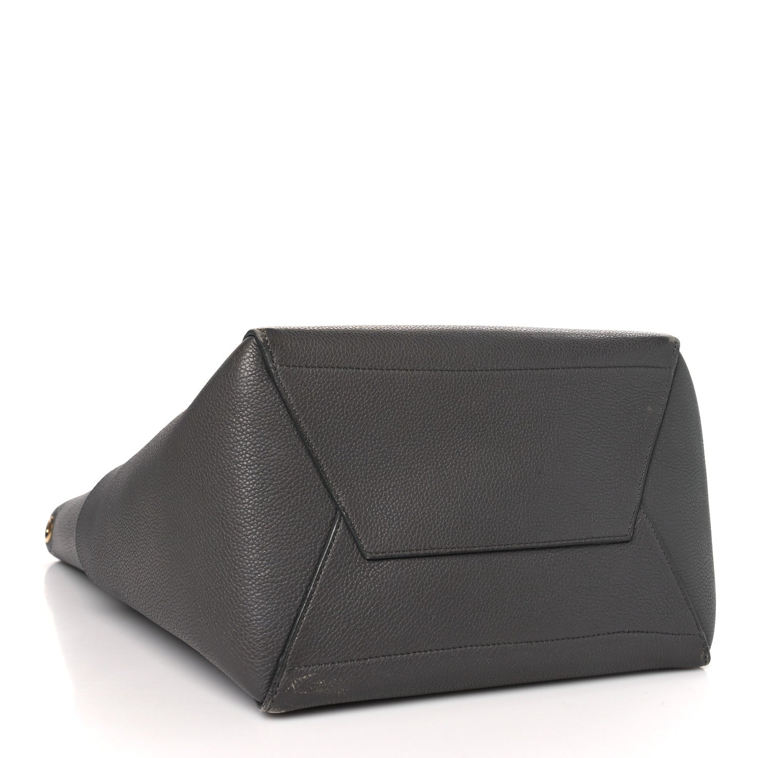 Celine Soft Grained Calfskin Sangle Bucket Bag Taupe 3 of 10