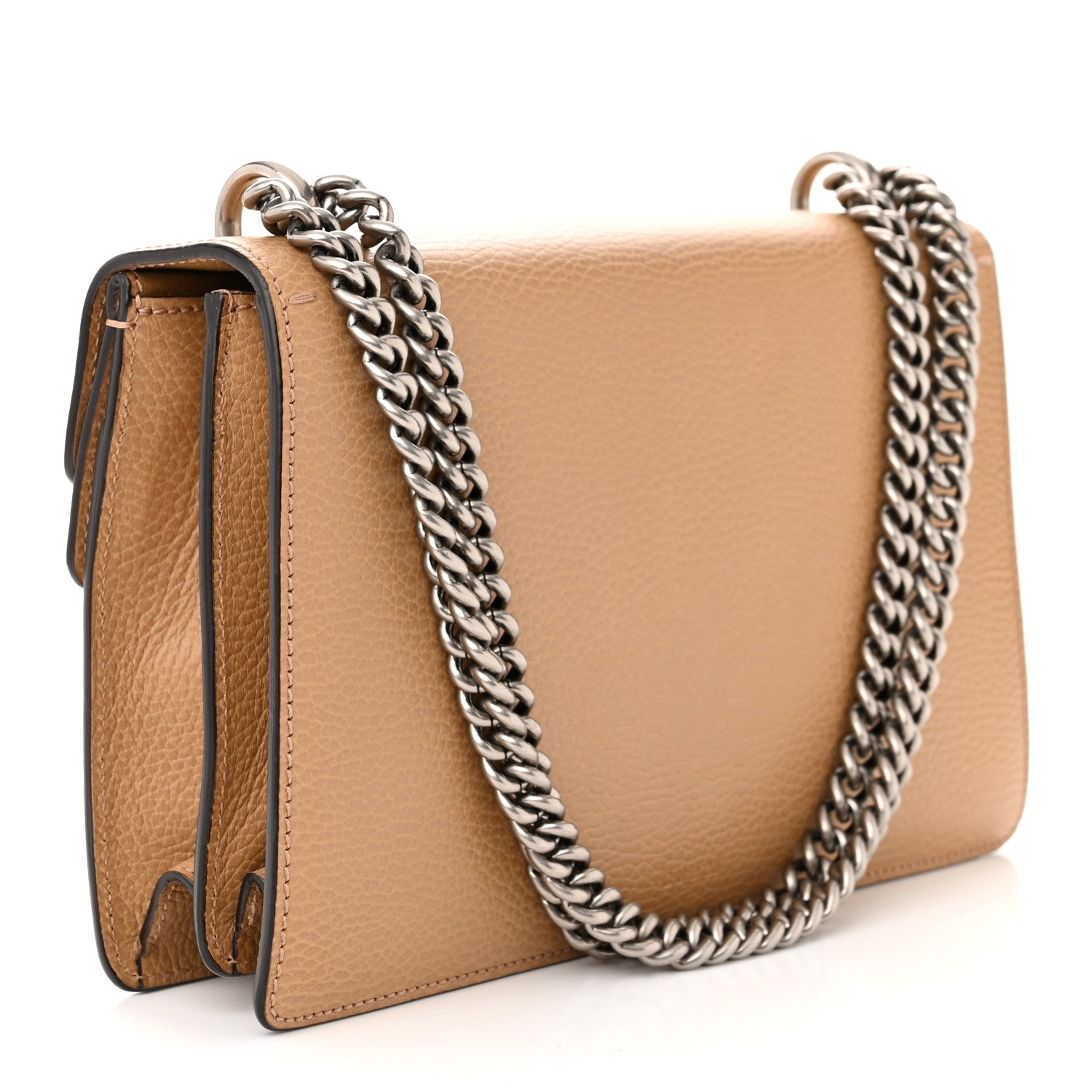 Gucci Dollar Calfskin Crystal Small Dionysus Shoulder Bag Natural Tan Black Diamond 3 of 10