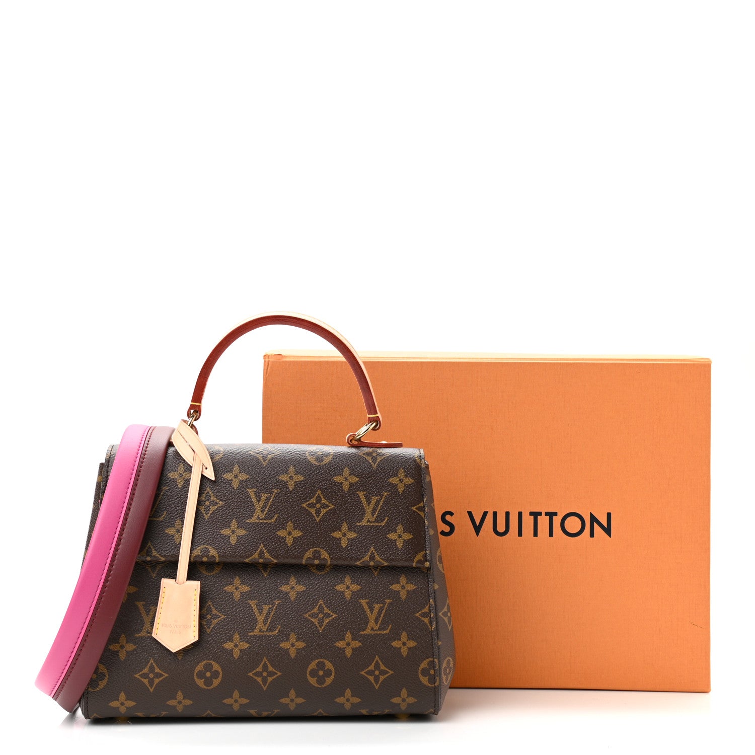 Louis Vuitton Monogram Cluny BB Bordeaux Fuchsia 10 of 10