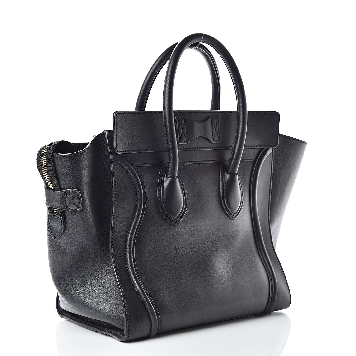 Celine Smooth Calfskin Mini Luggage Black 3 of 17