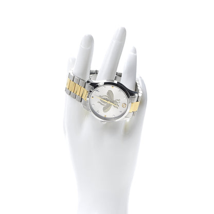 Gucci Stainless Steel 38mm G-Timeless Two Tone Bee Quartz Watch 2 of 8