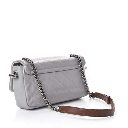 Chanel Calfskin Country Chic Flap Grey 3 of 10