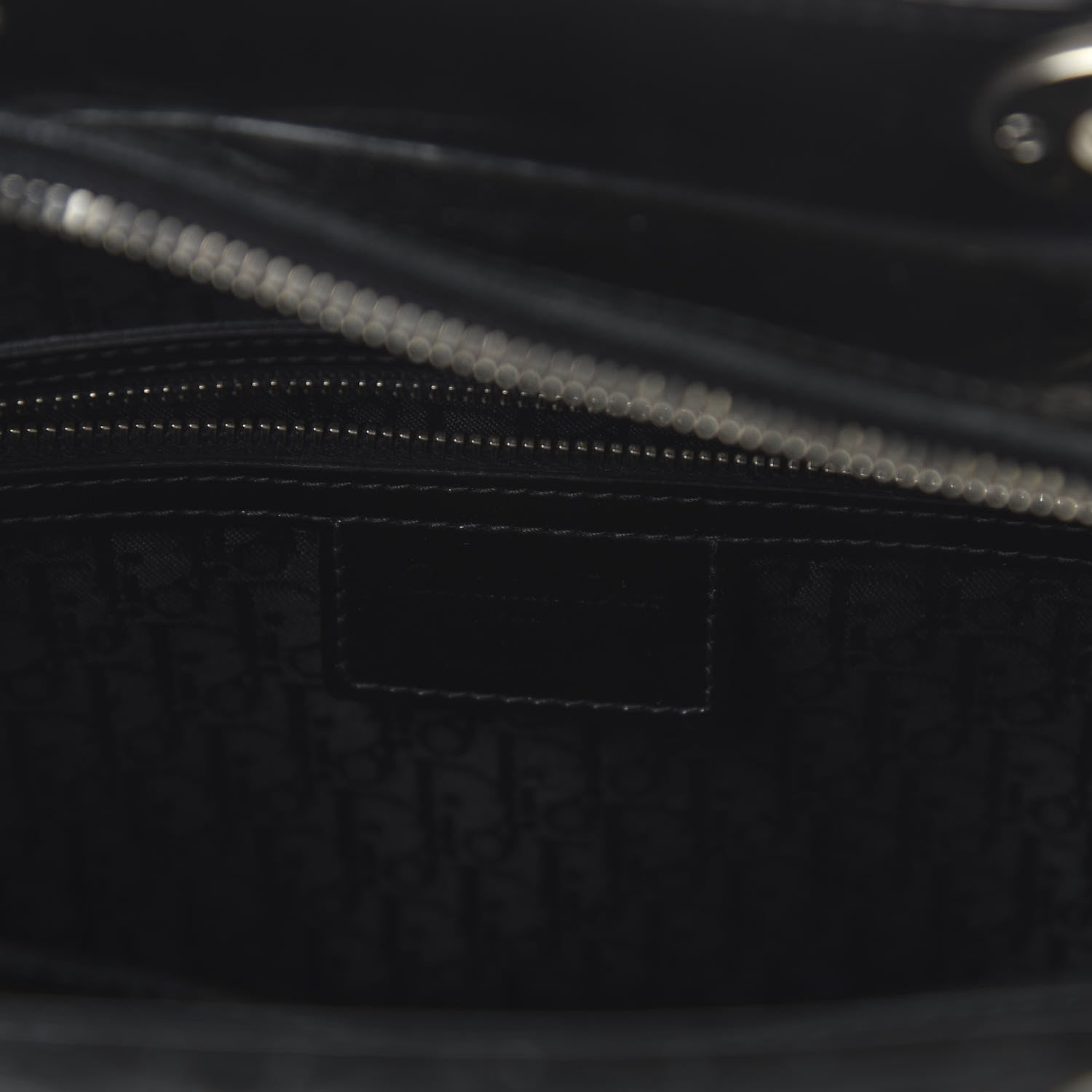 Christian Dior Patent Cannage Large Lady Dior Black 8 of 9
