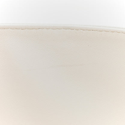 Chanel Caviar Quilted Medium Double Flap White 14 of 15