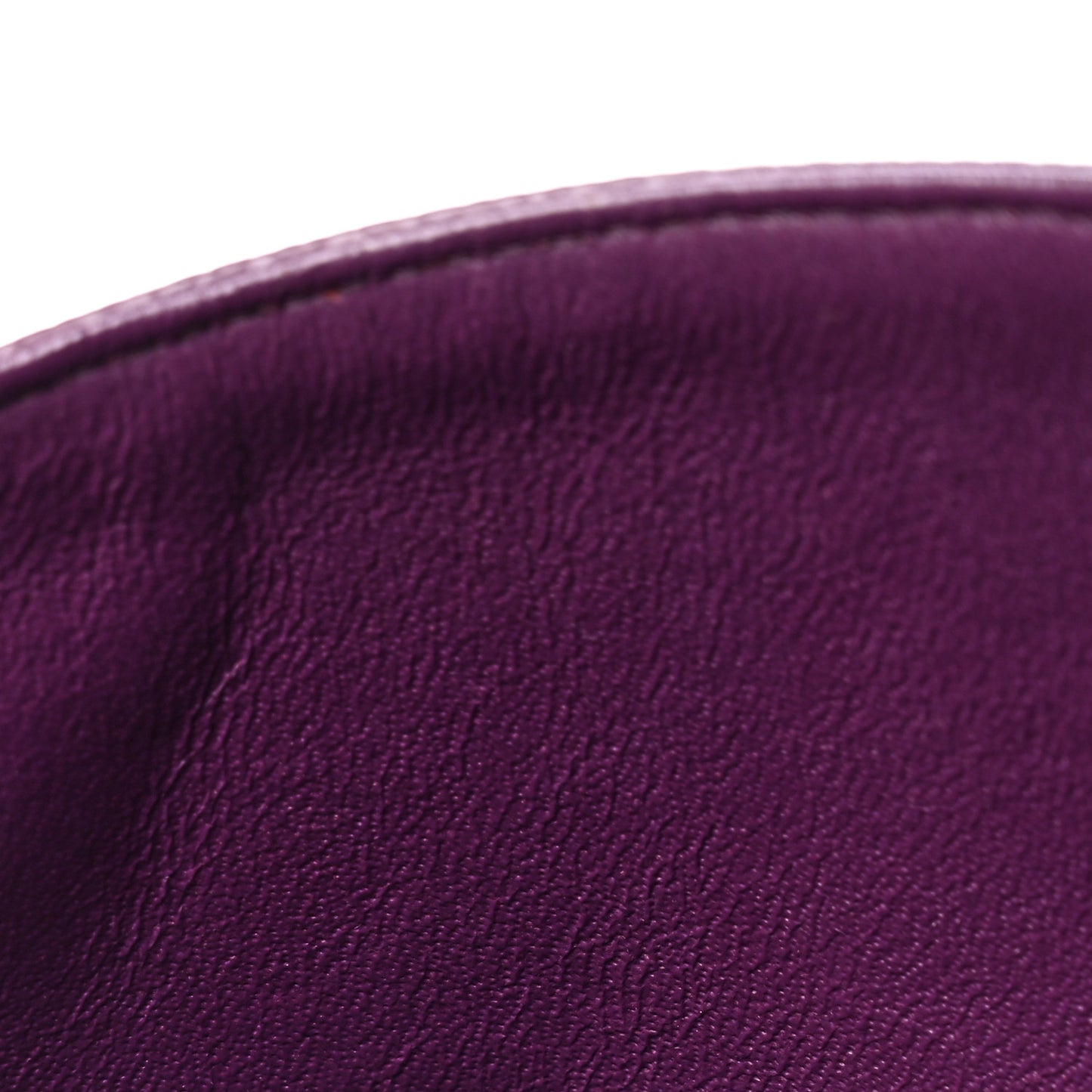 Caviar Quilted Medium Double Flap Purple