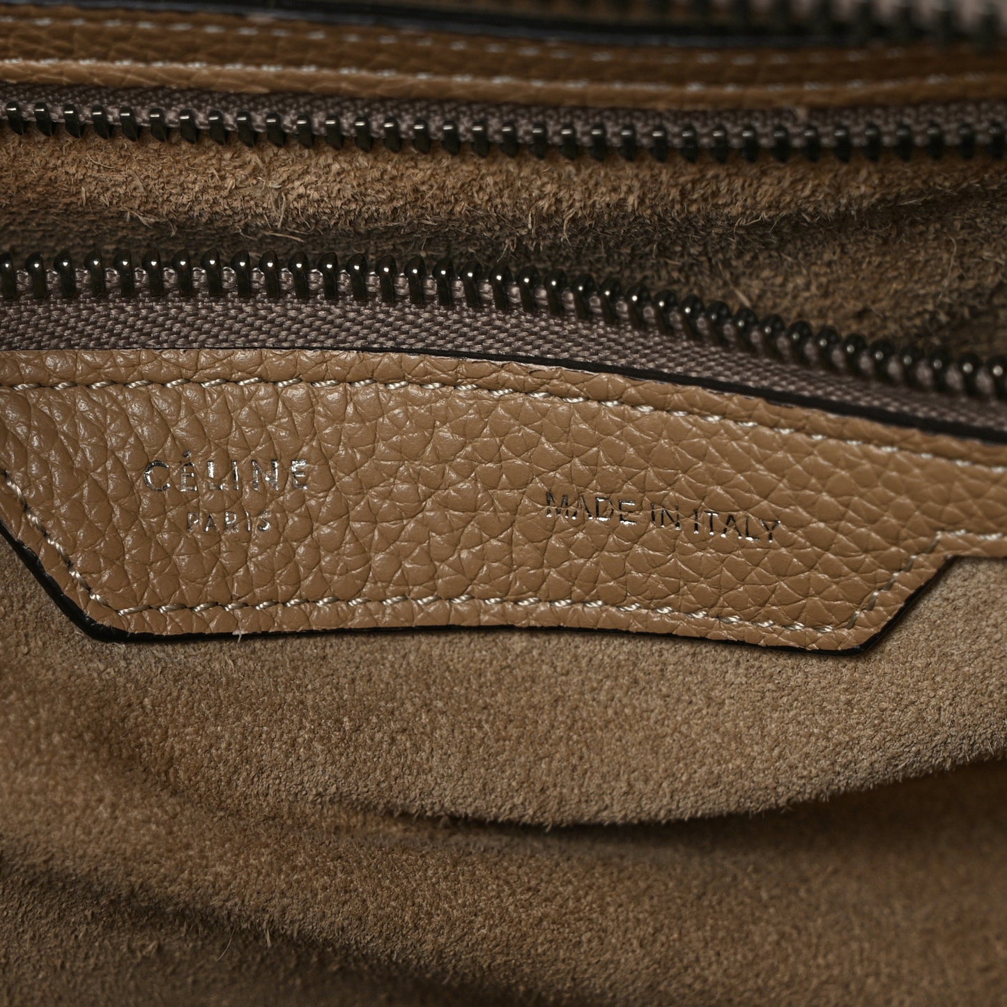 Drummed Calfskin Mini Luggage Dune