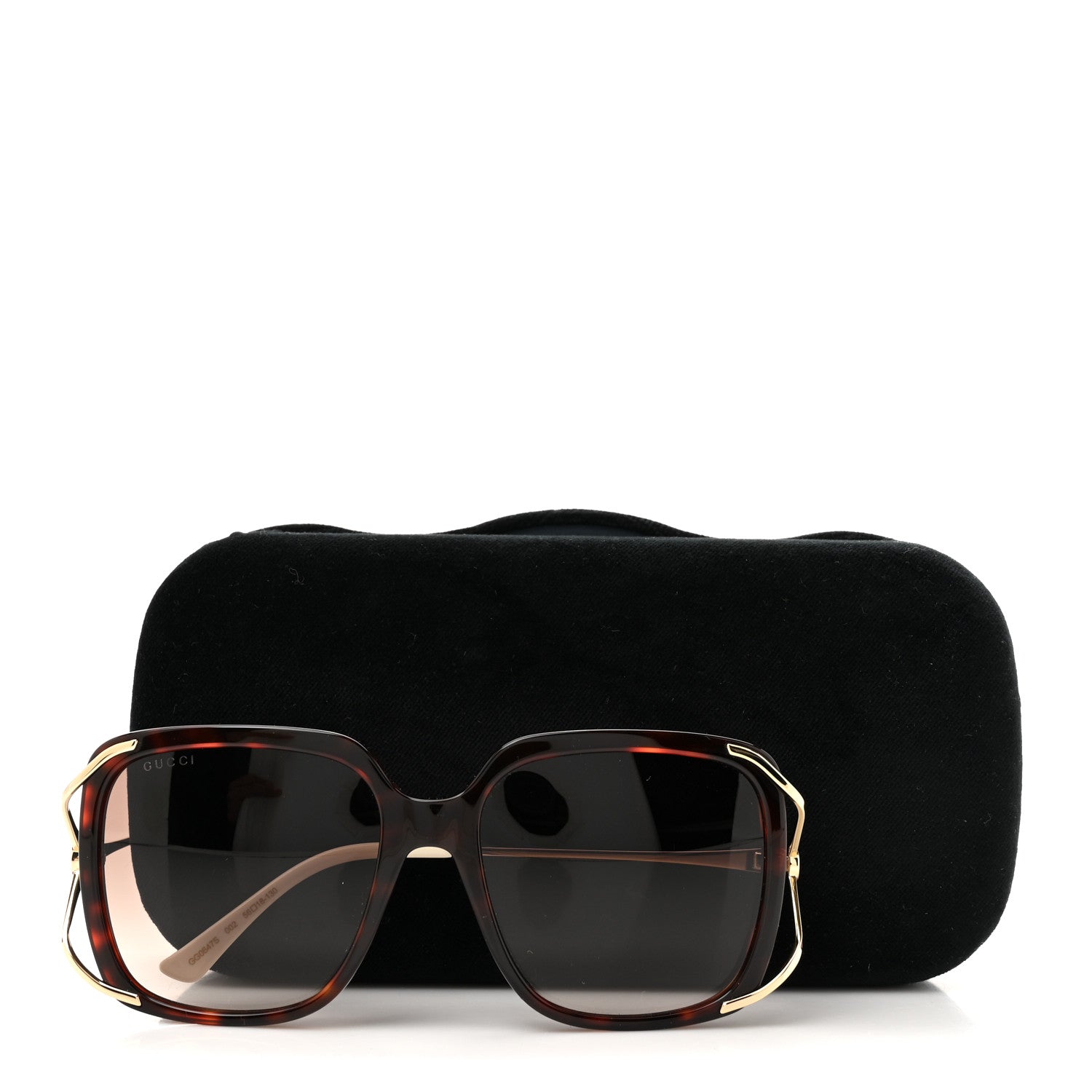Gucci Acetate Butterfly Sunglasses GG0647S Havana Brown Gold 7 of 7
