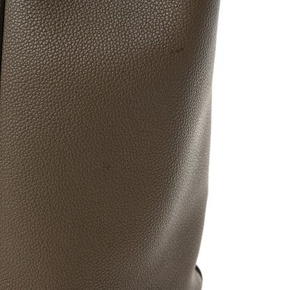 Celine Soft Grained Calfskin Small Belt Cabas Phantom Taupe 11 of 14