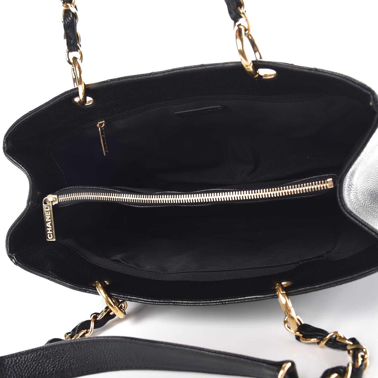 Caviar Quilted Grand Shopping Tote GST Black